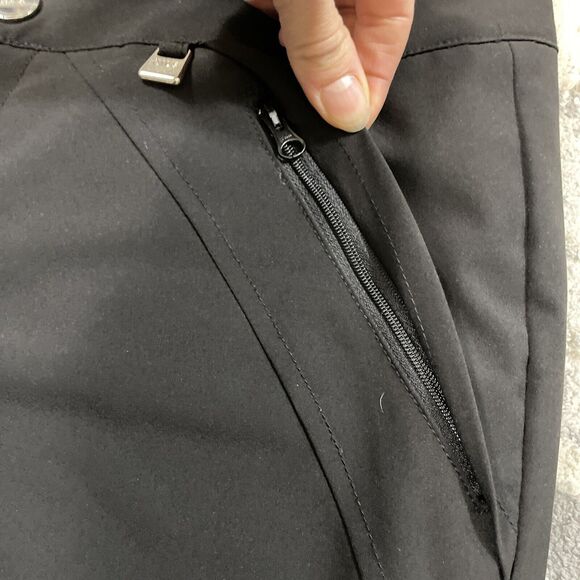 Nils Wesley Ladies Snow Pant Black Soft shell Front Pockets Sz 10 - Picture 3 of 12